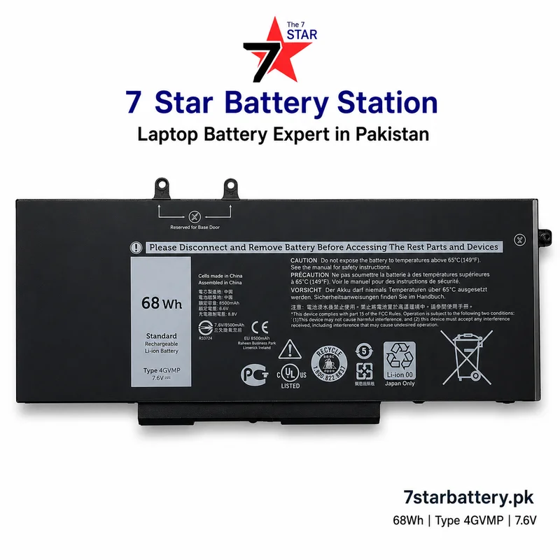 Dell Inspiron 7590 7791 Latitude 5400 5500 Precision 3540 3550 4GVMP 68Wh 100% Original Laptop Battery