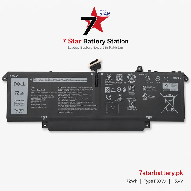 New P83V9 41CP8/61/60 72Wh Laptop Battery for Dell Precision 5470 Series